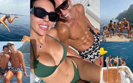 Роналдо е на почивка край остров Сардиния с яхтата си за 30 млн. евро