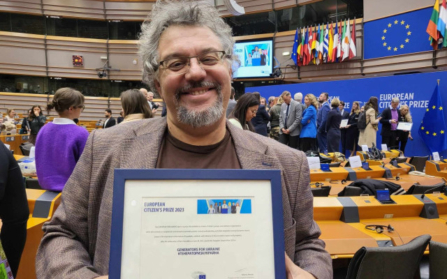 Мъжът на годината у нас - Манол Пейков, получи знакова награда в Европейския парламент