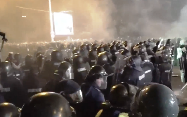 38 задържани за вандализъм по време на протеста в София,  3-ма от тях са в ареста
