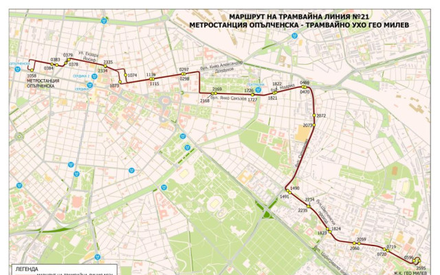 Пуснаха нова трамвайна линия в кв. „Гео Милев“ в столицата