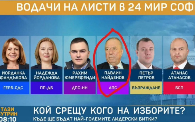 Заради гаф: Покойният баща на Илия Павлов стана водач на листа
