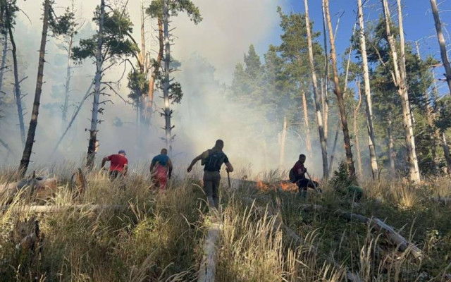 Пожарът в Национален парк „Рила“ се разраства