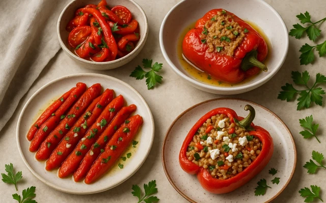 3 лесни, бързи, вкусни и есенни рецепти с печени чушки (+ бонус идея)