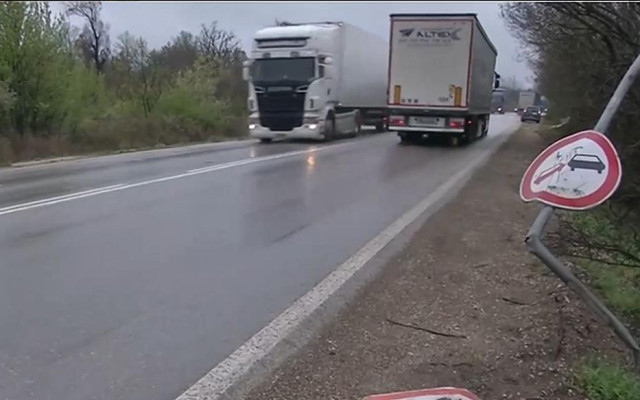 Започна ремонтът на пътя Бяла - Ботевград в участъка, където загина Сияна