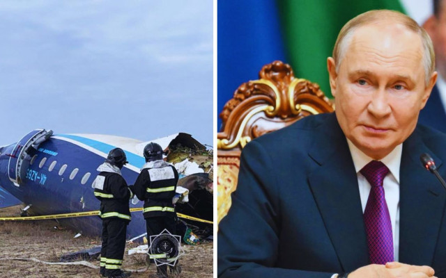 Путин призна: Русия беше тази, която свали пътническия азербайджански самолет