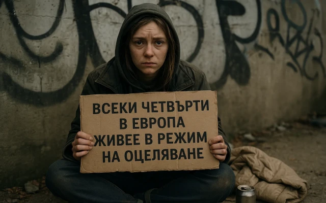 Всеки четвърти в Европа живее в режим на оцеляване