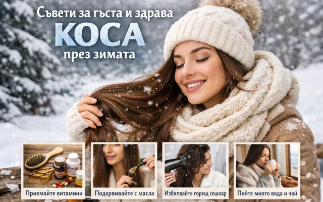 Съвети за гъста и здрава коса през зимата