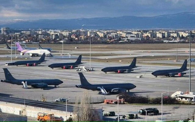 US военни самолети не са летели от летището в София в последните дни