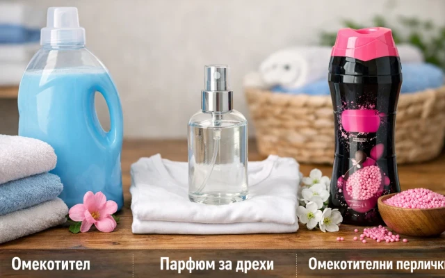 Съвети за домакини: Каква е разликата между омекотител, течен парфюм за дрехи и омекотителни перлички