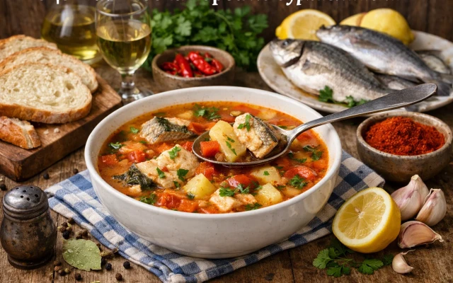 Рецепта: Рибена чорба по бургазлийски