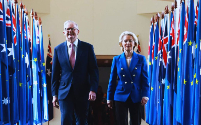 ЕС и Австралия сключиха историческо търговско споразумение