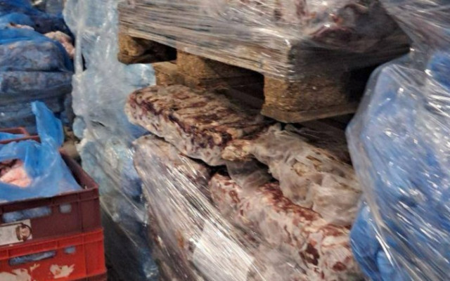 БАБХ откри тонове свински глави и месо в хладилни камери с плесен и ръжда