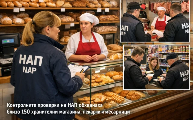 През първите дни на април НАП провери близо 150 хранителни магазини, пекарни и месарници