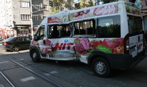 Тежка верижна катастрофа в центъра на София