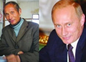 Двойникът на Путин е самотник в Китай