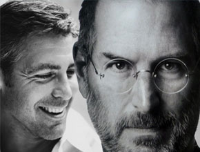 Джордж Клуни и Ноа Уайли могат да изиграят ролята на Стив Джобс