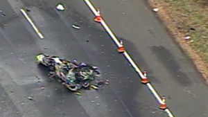 Самолет се разби в магистрала в САЩ