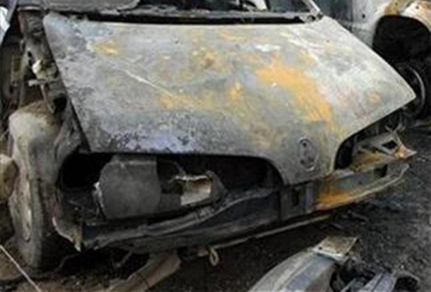 Една кола изгоря в София през нощта