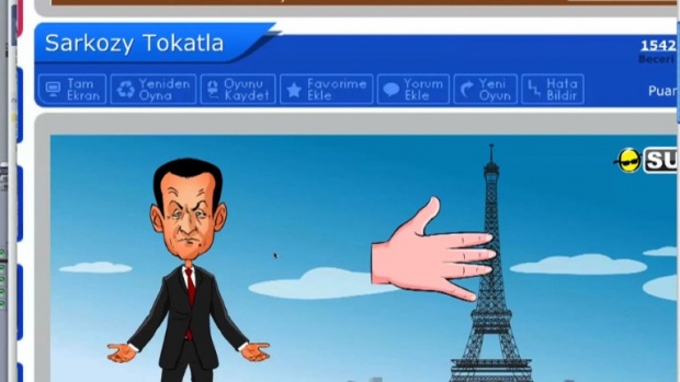 Турци „шамарят“ Саркози онлайн