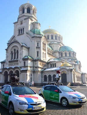 Google Street View вече запечата „Св. Александър Невски“