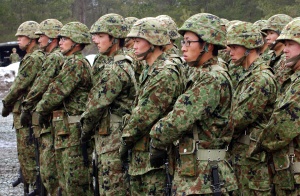 Японската армия в повишена готовност