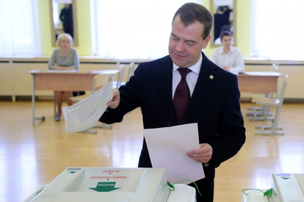 Президентът на Русия гласува за президент