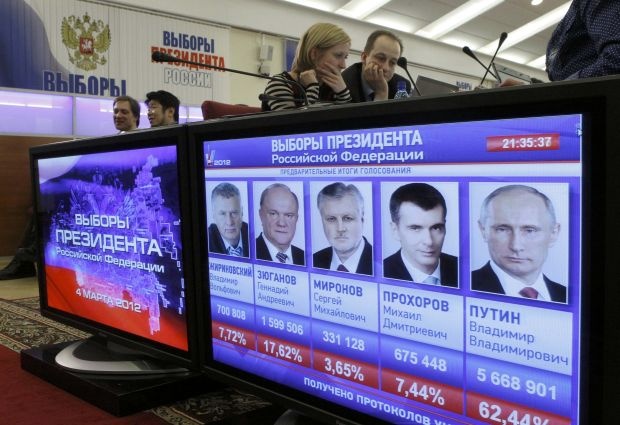 Процентите на Путин растат, балотаж няма да има