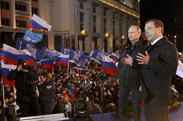 Митинг в подкрепа на Путин във Владивосток