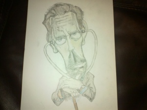 Димитър Бербатов нарисува д-р Хаус