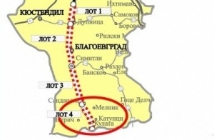 Почва строителството на ЛОТ 4 от АМ „Струма“