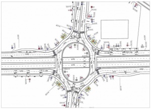 Почва строежът на кърстовище на две нива при Телевизионната кула