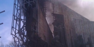 Пожар до паметника пред НДК