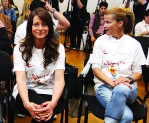 Сани Жекова води час по физическо в Испанската гимназия