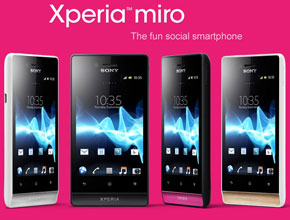 Sony Xperia miro е социален и пъстър