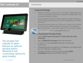 Повече детайли за планираните таблети с Windows 8 на Dell