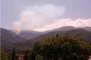 Спрян е достъпът на туристи в района на пожара на Витоша