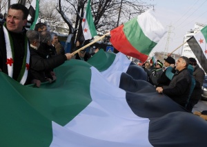Сирийската общност протестира в София срещу политиката на Русия към режима на Асад