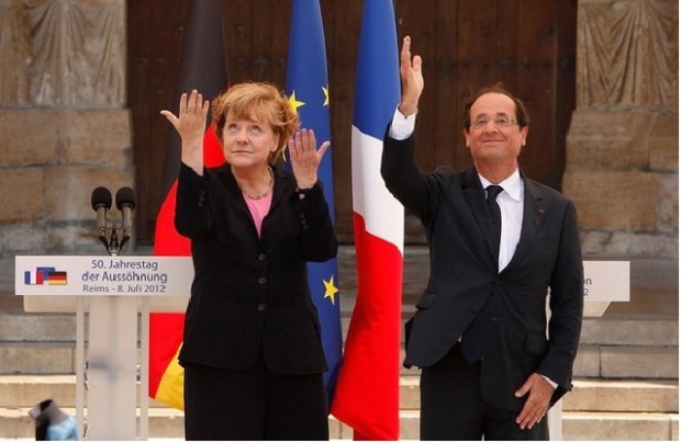 Меркел и Оланд отбелязаха 50 г. от помирението между Франция и Германия