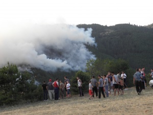 Кметът на Белица: Положението с пожара е критично