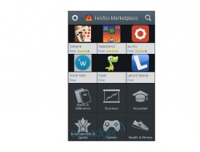 Снимки на магазина за приложения на Firefox OS