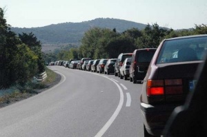 6 км задръстване на границата с Гърция