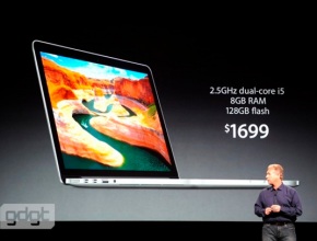 Apple представи 13" MacBook Pro с Retina дисплей