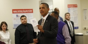 Обама гласува за себе си предсрочно