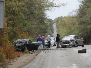 Мъже, деца и бременна жена пострадаха в тежка катастрофа на пътя Русе-Бяла
