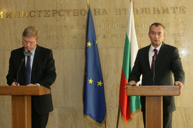 Щефан Фюле: България играе ключова роля в разширяването на ЕС