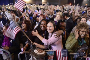 Чикаго ликува за победата на Обама