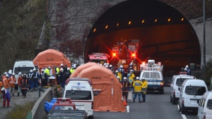 Девет загинаха в срутения тунел в Япония