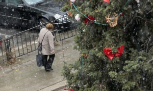 Първият сняг вече заваля над София
