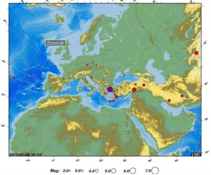 Два силни вторични труса регистрирани в Егейско море