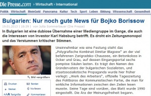 „Ди Пресе": Медиите в България – За Борисов или добро, или нищо